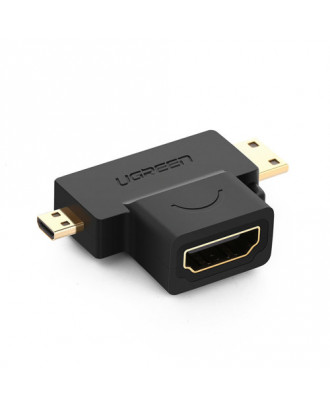 UGREEN Micro HDMI + Mini HDMI Male to HDMI Female Adapter